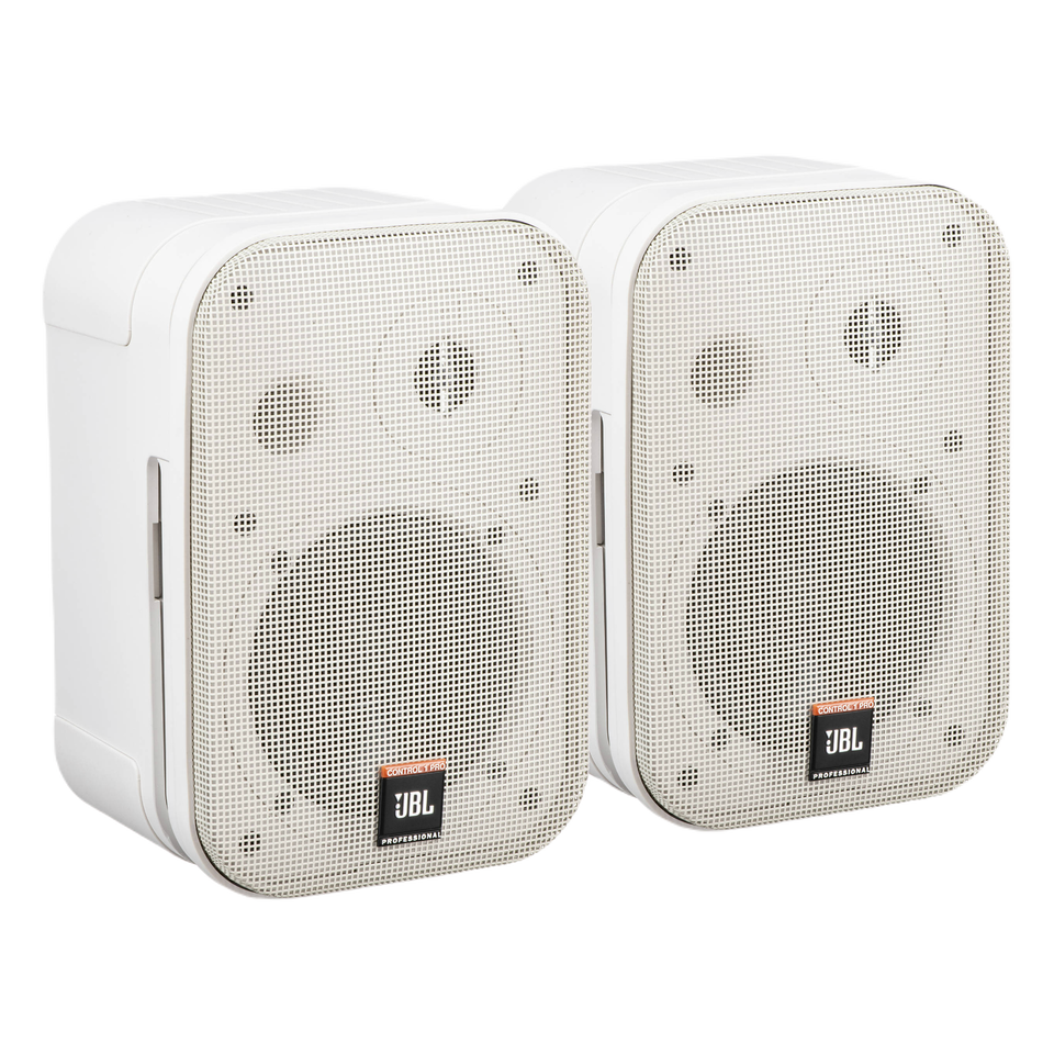 JBL Control 1 Pro (B-Stock) - White - Two-Way Professional Compact Loudspeaker System - Hero
