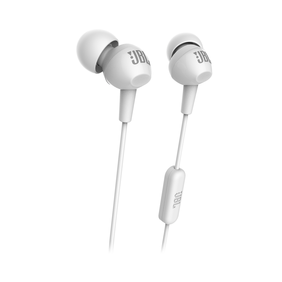C150SI - White - JBL C150SI In Ear Headphones - Hero