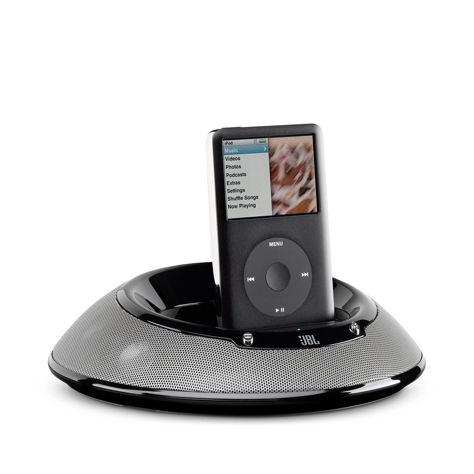 JBL On Stage III - Black - Portable Loudspeaker Dock For iPod - Hero
