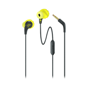 JBL Endurance RUN - Yellow - Sweatproof Wired Sport In-Ear Headphones - Detailshot 1