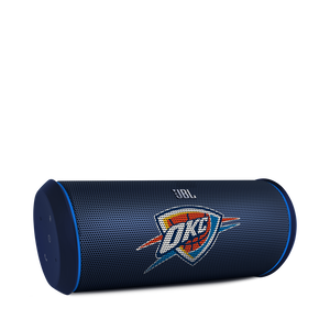 JBL Flip 2 NBA Edition - Thunder - Blue - Portable Bluetooth Speaker with Microphone & USB Charging - Hero