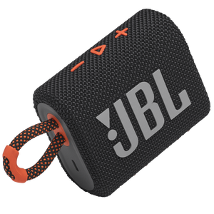 JBL Go 3 - Black / Orange - Portable Waterproof Speaker - Detailshot 1
