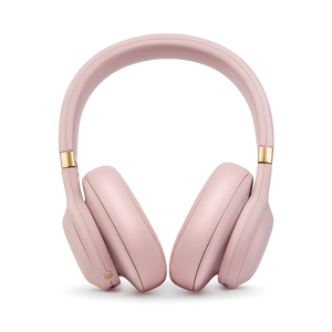 JBL E55BT Quincy Edition - Dusty Rose - Wireless over-ear headphones with Quincy’s signature sound. - Front