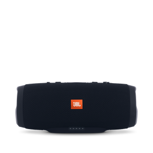 JBL Charge 3 - Black - Full-featured waterproof portable speaker with high-capacity battery to charge your devices - Front