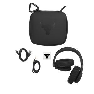 UA Project Rock Over-Ear Training Headphones - Engineered by JBL - Black - Over-Ear ANC Sport Headphones - Detailshot 5