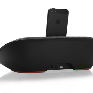 JBL OnBeat Mini - Black - Portable Speaker Dock for iPhone 5/iPad Mini - Back