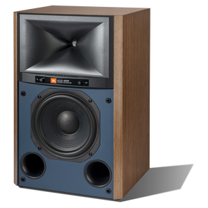 4329P Studio Monitor Powered Loudspeaker System - Natural Walnut - Powered Bookshelf Loudspeaker System - Left