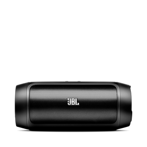 JBL Charge 2 - Black - Portable Bluetooth speaker with massive battery to charge your devices - Front