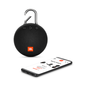 JBL Clip 3 - Midnight Black - Portable Bluetooth® speaker - Detailshot 1