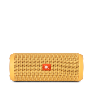JBL Flip 3 - Yellow - Splashproof portable Bluetooth speaker with powerful sound and speakerphone technology - Front