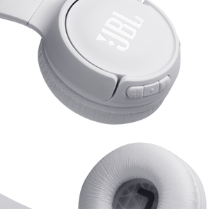 JBL Tune 560BT - White - Wireless on-ear headphones - Detailshot 1