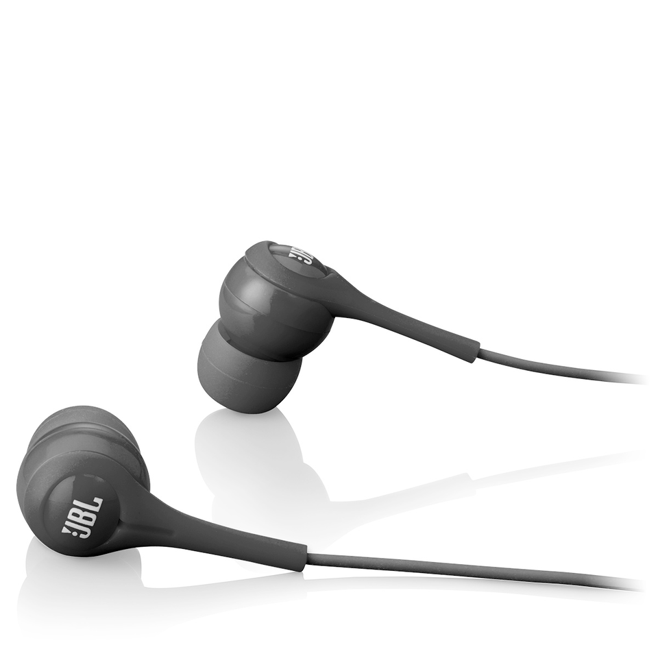 JBL Tempo In-Ear - Black - In-ear headphones with high-performance drivers for
clear, powerful sound - Hero