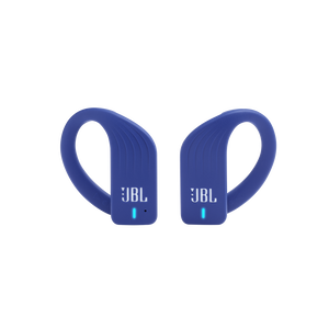JBL Endurance PEAK - Blue - Waterproof True Wireless In-Ear Sport Headphones - Front