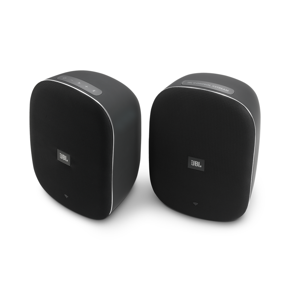 JBL CONTROL XSTREAM - Black - WIRELESS STEREO SPEAKERS WITH CHROMECAST BUILT-IN - Hero