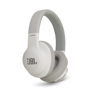 JBL E55BT - White - Wireless over-ear headphones - Detailshot 2