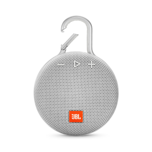 JBL Clip 3 - Steel White - Portable Bluetooth® speaker - Front