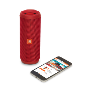 JBL Flip 4 - Red - A full-featured waterproof portable Bluetooth speaker with surprisingly powerful sound. - Detailshot 2