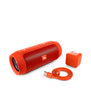JBL Charge 2+ - Orange - Splashproof Bluetooth Speaker with Powerful Bass - Detailshot 6