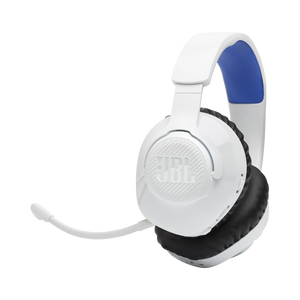 JBL Quantum 360P Console Wireless - White - Wireless over-ear console gaming headset with detachable boom mic - Hero