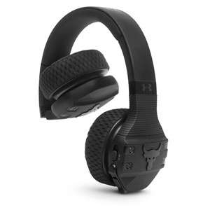UA Sport Wireless Train Project Rock – Engineered by JBL - Black Matte - On-ear sport Headphones - Detailshot 3