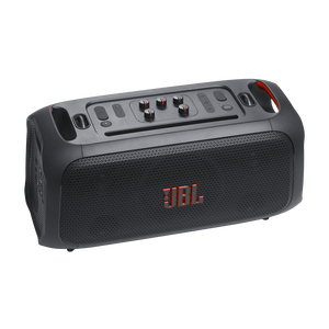 JBL PartyBox On-the-Go Essential - Black - Portable party speaker with built-in lights and wireless mic - Detailshot 12