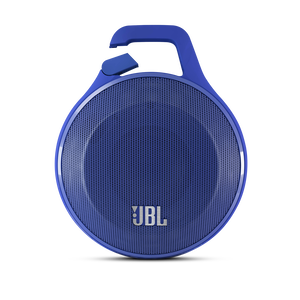 JBL Clip - Blue - Ultra portable rechargeable Bluetooth speaker with carabiner - Hero