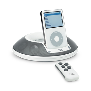 ON STAGE 2 - White - JBL On Stage™* II UD Loudspeaker Dock for iPod. Docks, syncs and charges iPod; also has mini-jack connectivity - Hero