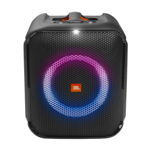 JBL Partybox Encore Essential - Black - Portable party speaker with powerful 100W sound, built-in dynamic light show, and splash proof design. - Front