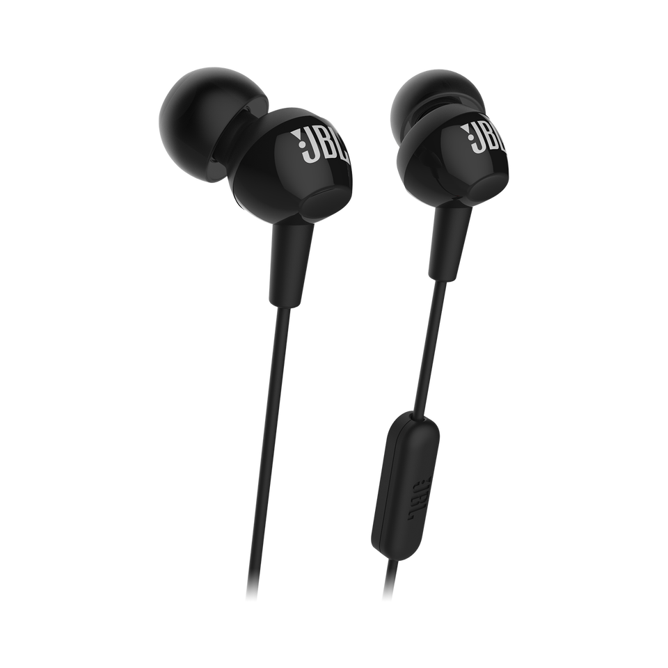 C150SI - Black - JBL C150SI In Ear Headphones - Hero