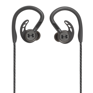 UA Sport Wireless PIVOT - Black - Secure-fitting wireless sport earphones with JBL technology and sound - Back
