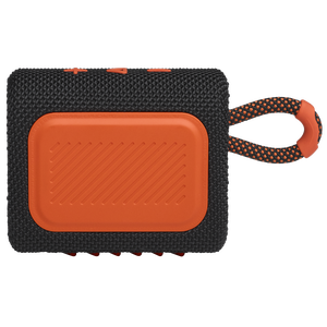 JBL Go 3 - Black / Orange - Portable Waterproof Speaker - Back