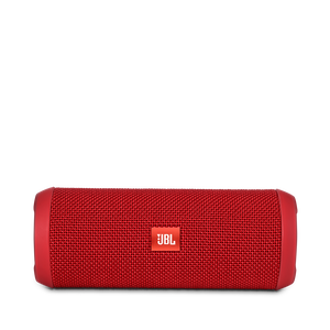 JBL Flip 3 - Red - Splashproof portable Bluetooth speaker with powerful sound and speakerphone technology - Front