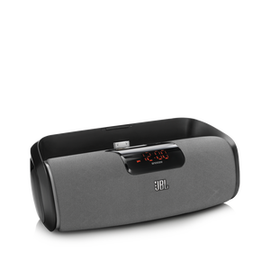 JBL OnBeat Rize - Black - A stylish JBL loudspeaker dock that turns your iPad into a soothing alarm clock and bedside concierge - Hero