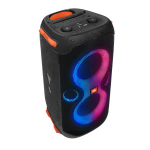 JBL Partybox 110 - Black - Portable party speaker with 160W powerful sound, built-in lights and splashproof design. - Detailshot 1
