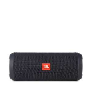 JBL Flip 3 - Black - Splashproof portable Bluetooth speaker with powerful sound and speakerphone technology - Front