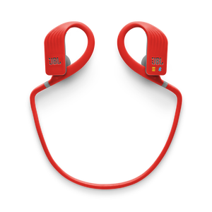 JBL Endurance DIVE - Red - Waterproof Wireless In-Ear Sport Headphones with MP3 Player - Detailshot 3