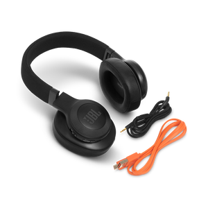 JBL E55BT - Black - Wireless over-ear headphones - Detailshot 5