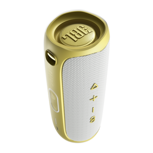 JBL Flip 5 Tomorrowland Edition - Gold/White - Portable Waterproof Speaker - Back