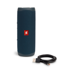 JBL Flip 5 - Blue - Portable Waterproof Speaker - Detailshot 1