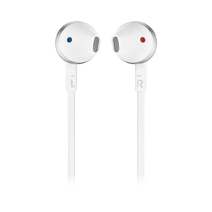 JBL Tune 205BT - Silver - Wireless Earbud headphones - Front