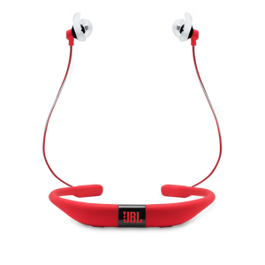 JBL Reflect Fit - Red - Heart Rate Wireless Headphones - Back