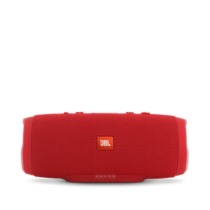 JBL Charge 3 - Red - Full-featured waterproof portable speaker with high-capacity battery to charge your devices - Front