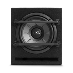 JBL Stage 800BA Enclosure - Black - Stage Series Powered 8” (200mm) Subwoofer System - Front