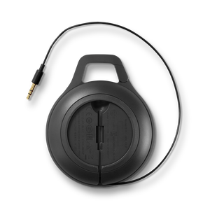JBL Clip+ - Black - Rugged, Splashproof Bluetooth Speaker - Back