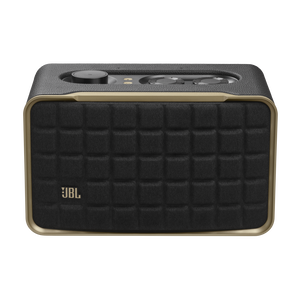 JBL Authentics 200 - Black - Smart home speaker with Wi-Fi, Bluetooth and Voice Assistants with retro design - Front
