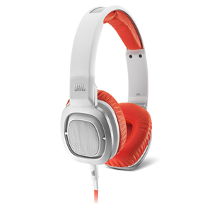 J55 - Orange / White - High-performance On-Ear Headphones with Rotatable Ear-cups - Detailshot 1