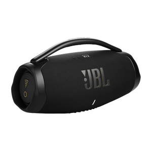 JBL Boombox 3 Wi-Fi - Black - Powerful Wi-Fi and Bluetooth portable speaker - Hero