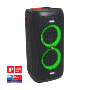 JBL PartyBox 100 - Black - Powerful portable Bluetooth party speaker with dynamic light show - Hero