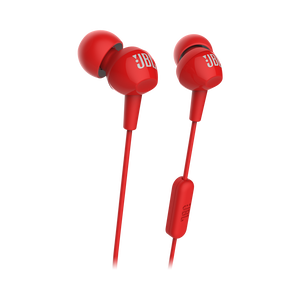 C150SI - Red - JBL C150SI In Ear Headphones - Hero
