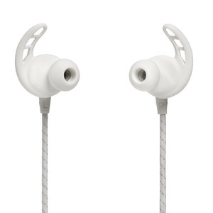 UA Sport Wireless REACT - White - Secure-fitting wireless sport earphones with JBL technology and sound - Front